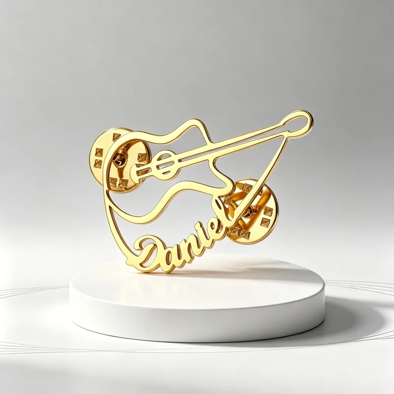 Musical Instrument With Name - دبوس زينة على شكل كمان مخصص