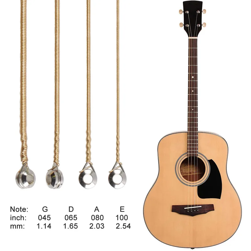 Musical Instrument Strings - 4 سلاسل الصوتية باس المضادة للصدأ