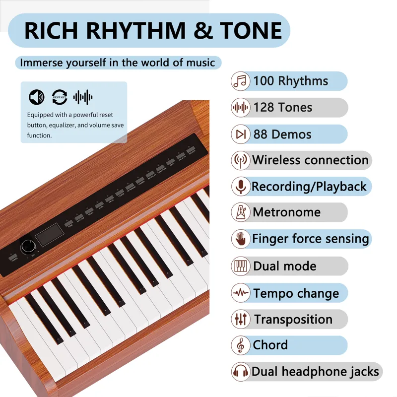 Musical Instrument Keyboard Price - بيانو رقمي عمودي بـ 88 مفتاحًا