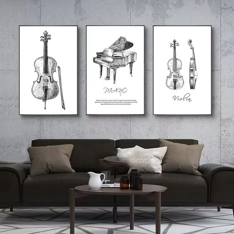 Musical Instrument Manufacturers - قماش اللوحة الحديثة الحد الأدنى البيانو
