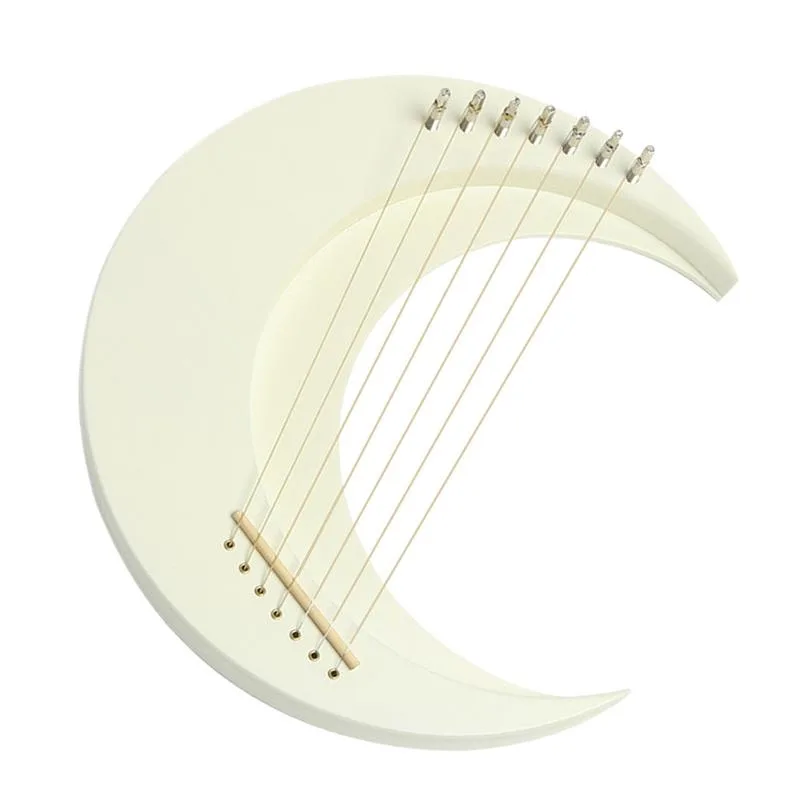 Musical Instrument Lyre - قيثارة القيثارة آلة موسيقية خشبية القمر