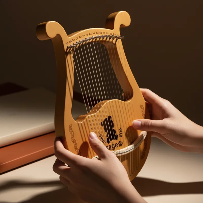 Musical Instrument Lyre - آلة موسيقية لير هارب بـ 16