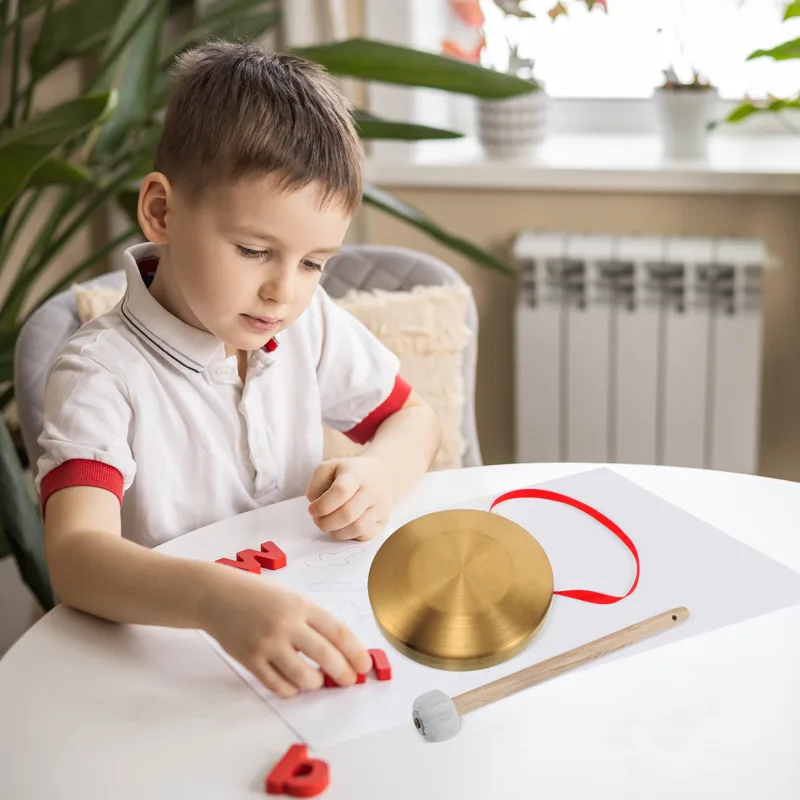 Musical Instrument Gong - طقم جونغ صيني صغير محمول باليد