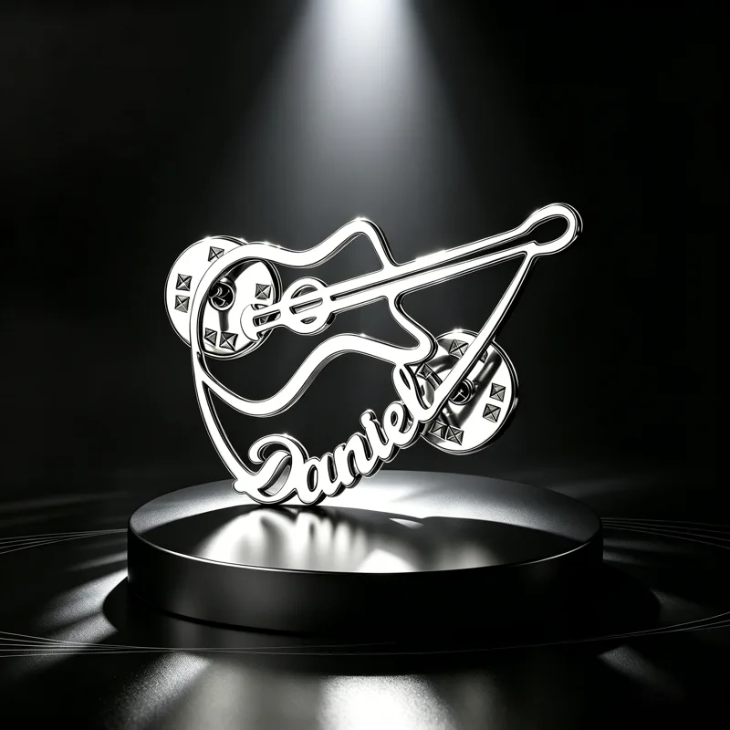 Musical Instrument With Name - دبوس زينة على شكل كمان مخصص