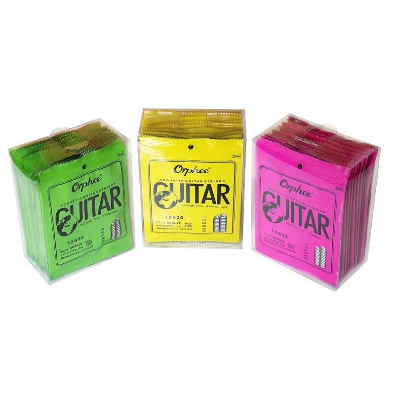 Musical Instrument Strings - مجموعة أوتار جيتار أكوستيك أورفي 10