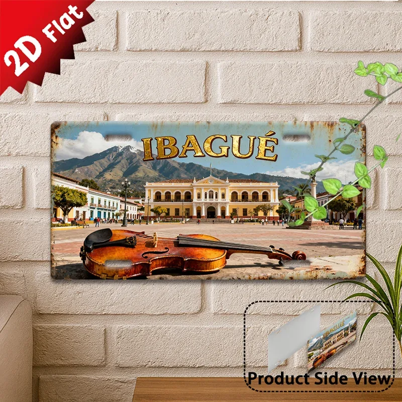 Musical Instrument Sign - قطعة واحدة من لوحة الحائط المعدنية