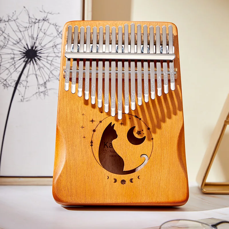 Musical Instrument Kalimba - 17 مفتاح كاليمبا متدرج اللون تصميم
