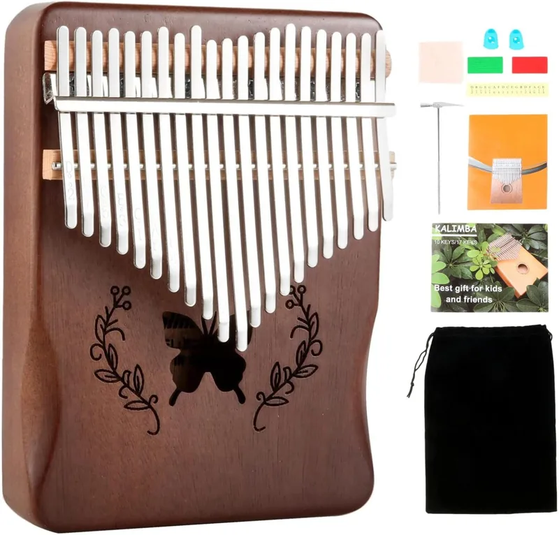 Musical Instrument Kalimba - آلة كاليمبا الموسيقية بـ 21 مفتاحًا،