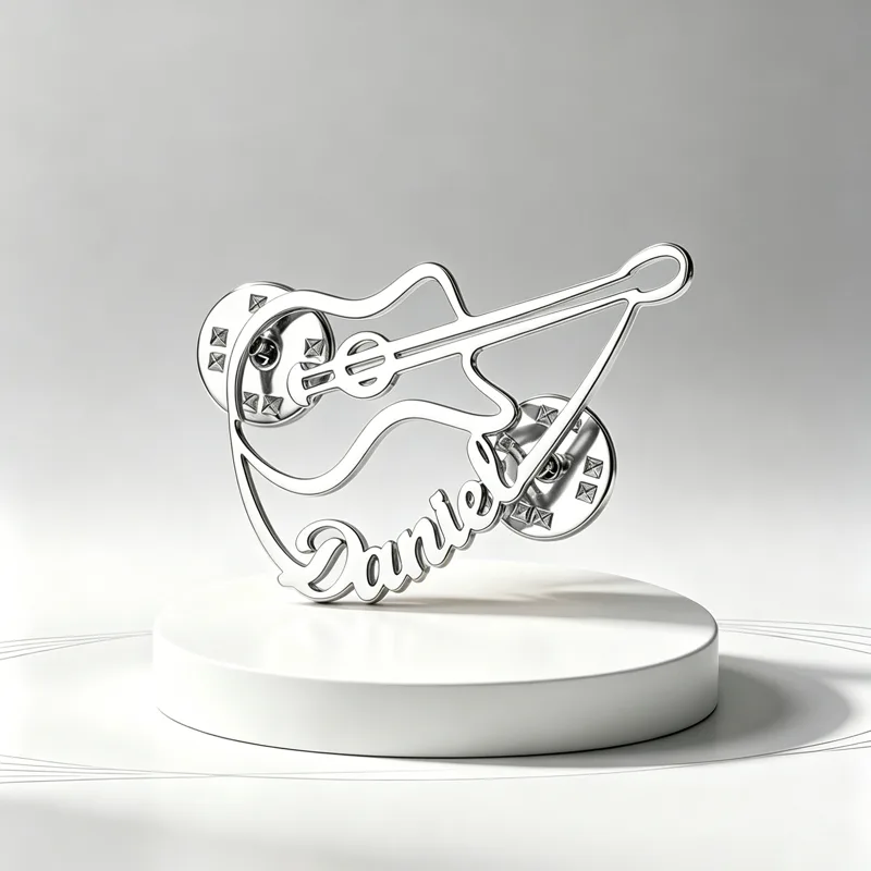 دبوس زينة على شكل كمان مخصص من - مراجعة Musical Instrument With Name وسعره