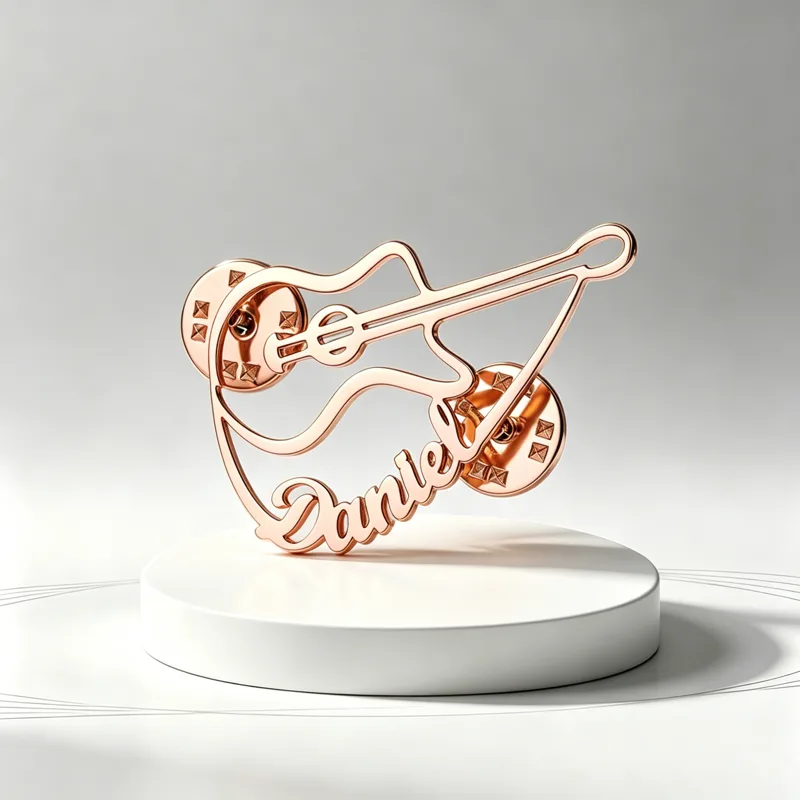 دبوس زينة على شكل كمان مخصص من - مراجعة Musical Instrument With Name وسعره