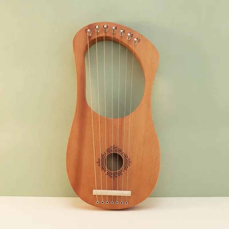 لير خشبي بـ 7 أوتار، آلة موسيق - مراجعة Musical Instrument Lyre وسعره