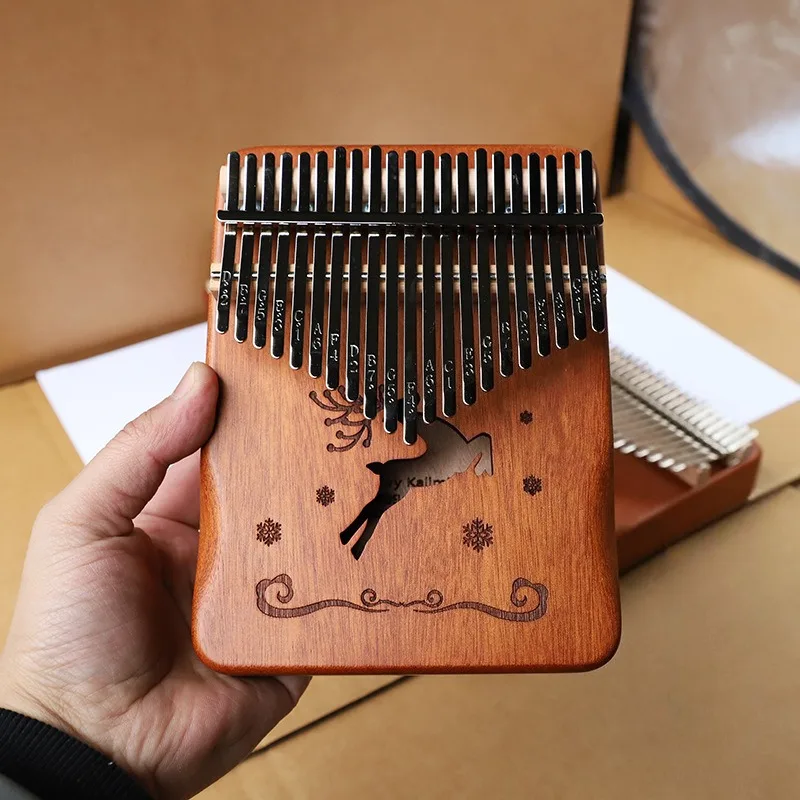 الخشب الصلب كاليمبا 21 مفتاح ا - مراجعة Musical Instrument Kalimba وسعره