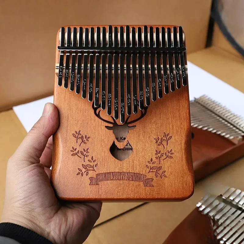 الخشب الصلب كاليمبا 21 مفتاح ا - مراجعة Musical Instrument Kalimba وسعره
