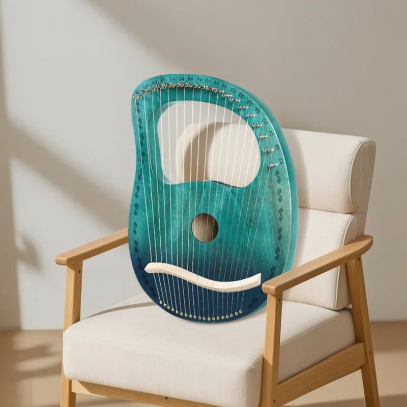 آلة هارب صندوقية بـ 19 وترًا،  - مراجعة Musical Instrument Lyre وسعره