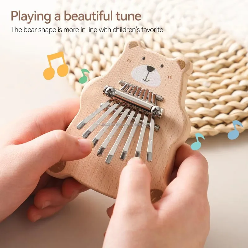 آلة كاليمبا صغيرة محمولة بـ 8  - مراجعة Musical Instrument Kalimba وسعره