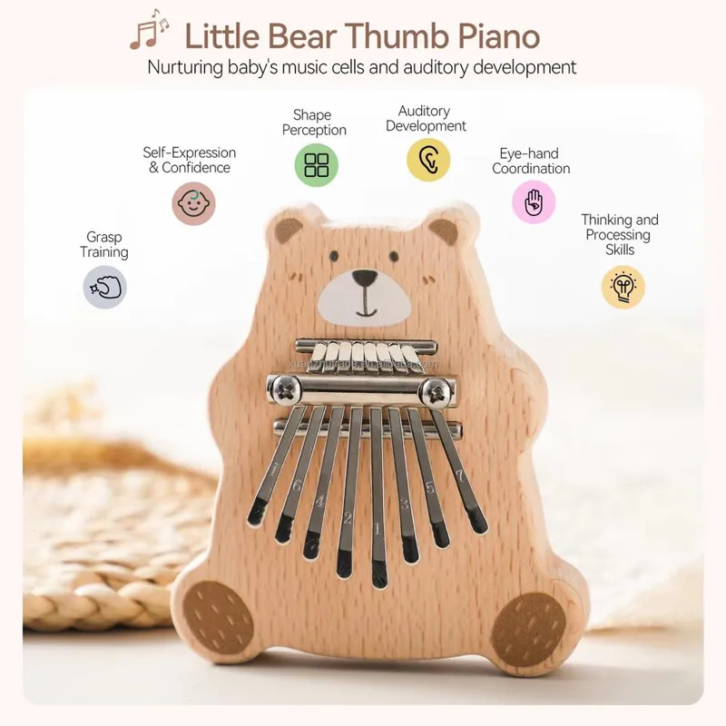 آلة كاليمبا صغيرة محمولة بـ 8  - مراجعة Musical Instrument Kalimba وسعره