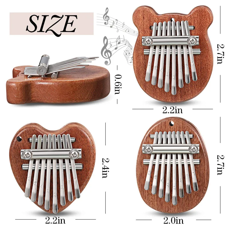 8 مفاتيح بيانو خشبي صغير كاليم - مراجعة Musical Instrument Kalimba وسعره