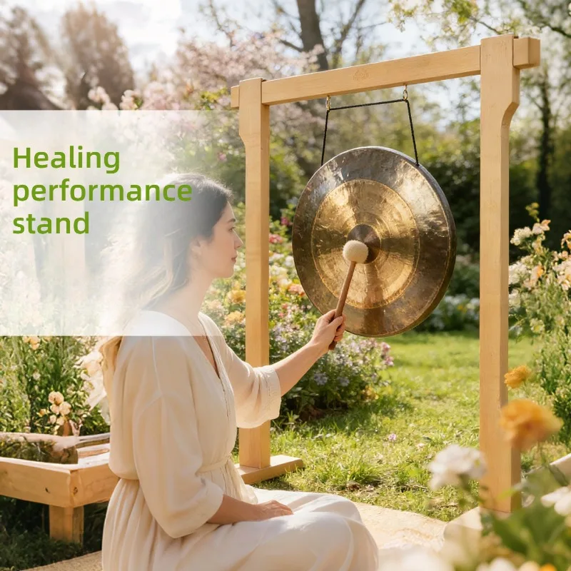 حامل جونغ خشبي صلب مقوى، مصنوع - مراجعة Musical Instrument Gong وسعره