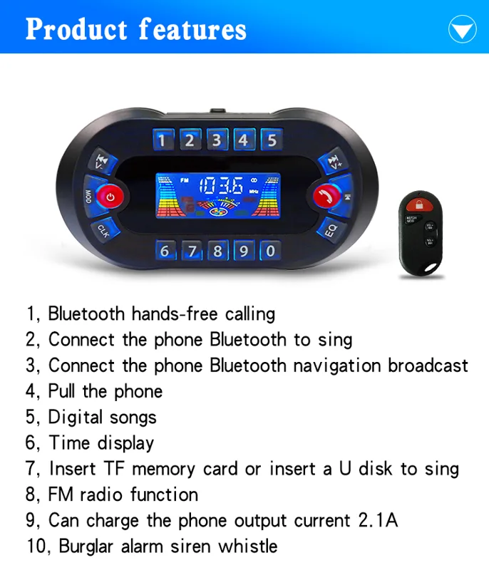مكبر صوت بلوتوث للدراجة الناري - مراجعة Musical Instrument Amplifier وسعره