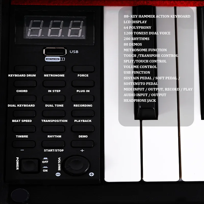 سعر لوحة المفاتيح البيانو أداة - مراجعة Musical Instrument Keyboard Price وسعره