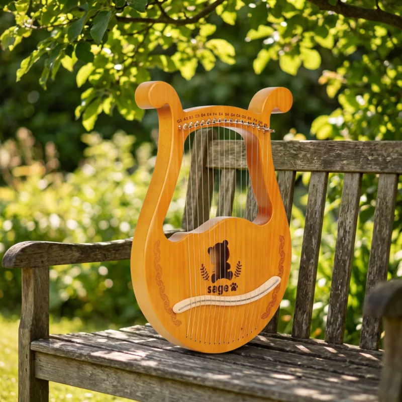 آلة موسيقية لير هارب بـ 16 وتر - مراجعة Musical Instrument Lyre وسعره
