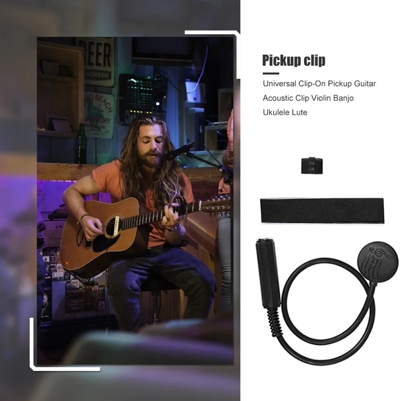 مشبك لاقط صوت بيزو عالمي للآلا - مراجعة Musical Instrument Amplifier وسعره