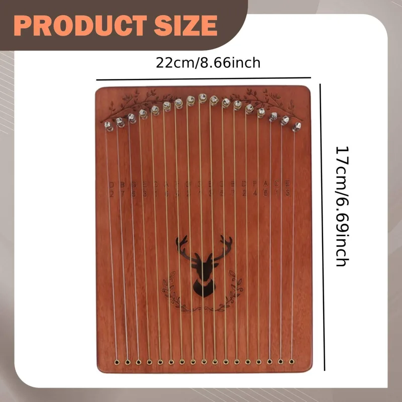 آلة موسيقية محمولة بـ 17 وترًا - مراجعة Musical Instrument Lyre وسعره
