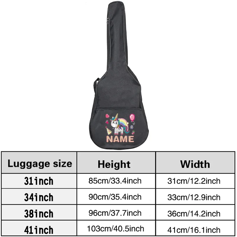 تخصيص اسم حقيبة الغيتار 36-41  - مراجعة Musical Instrument With Name وسعره