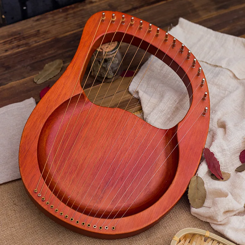 آلة موسيقية وترية من خشب الماه - مراجعة Musical Instrument Lyre وسعره