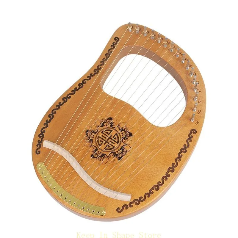 u1jc 16 String Lyre Harp ، Lyr - مراجعة Musical Instrument Lyre وسعره