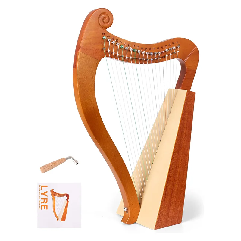 15 19 سلسلة صغيرة القيثارة قيث - مراجعة Musical Instrument Lyre وسعره