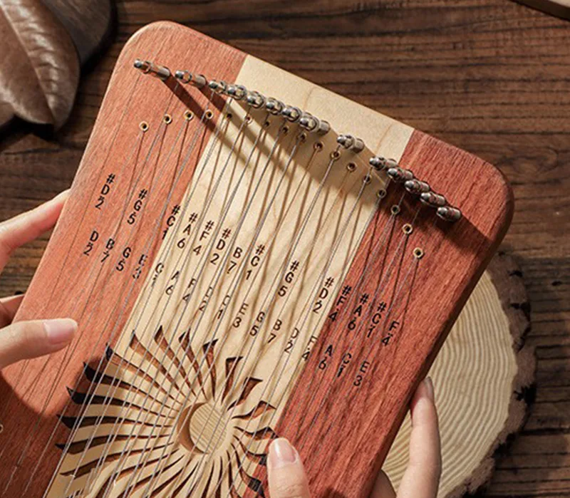 آلة كاليمبا خشبية إبداعية بـ 3 - مراجعة Musical Instrument Lyre وسعره