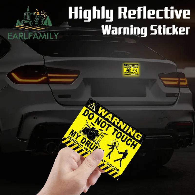 ملصق سيارة من EARLFAMILY بعبار - مراجعة Musical Instrument Sign وسعره