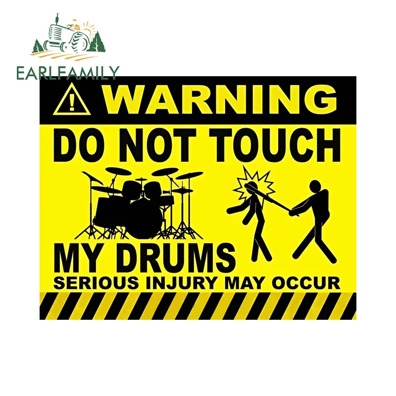 ملصق سيارة من EARLFAMILY بعبار - مراجعة Musical Instrument Sign وسعره