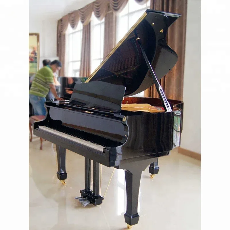 بيانو أكوستيك كبير HG-158 آلة  - مراجعة Musical Instrument Keyboard Price وسعره