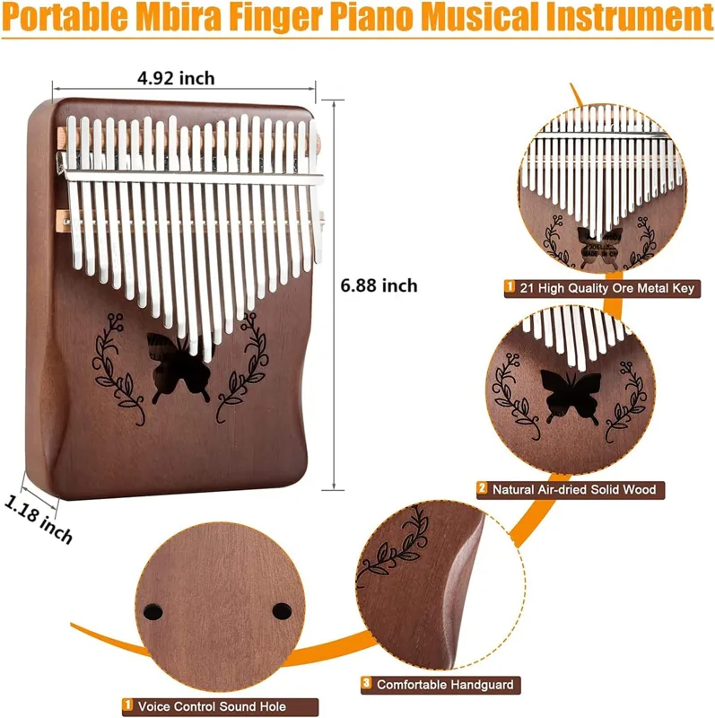 آلة كاليمبا الموسيقية بـ 21 مف - مراجعة Musical Instrument Kalimba وسعره