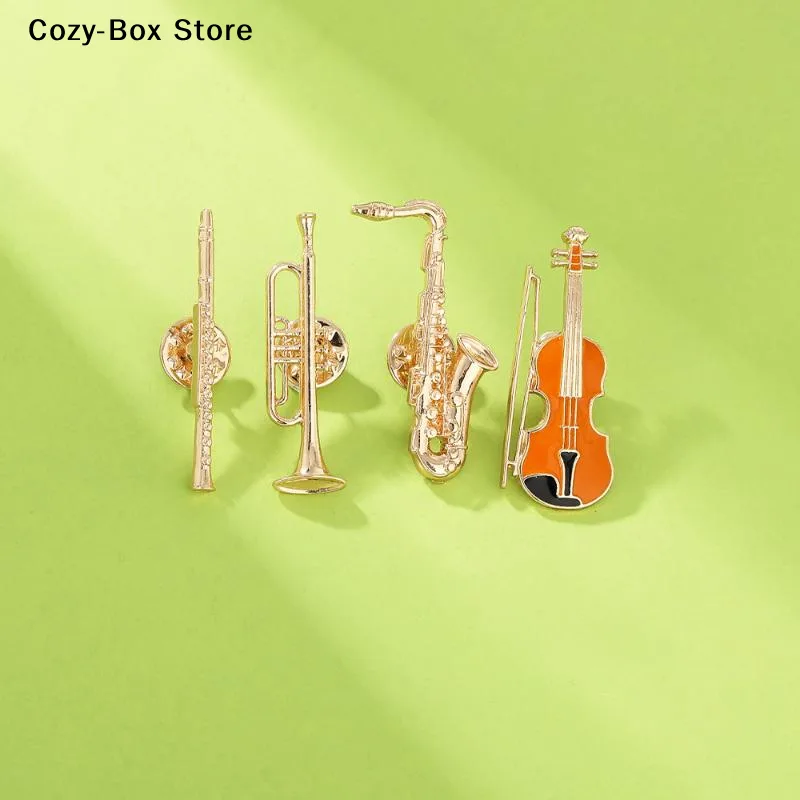 [قطعة واحدة] دبوس زينة على شكل - مراجعة Musical Instrument Saxophone وسعره
