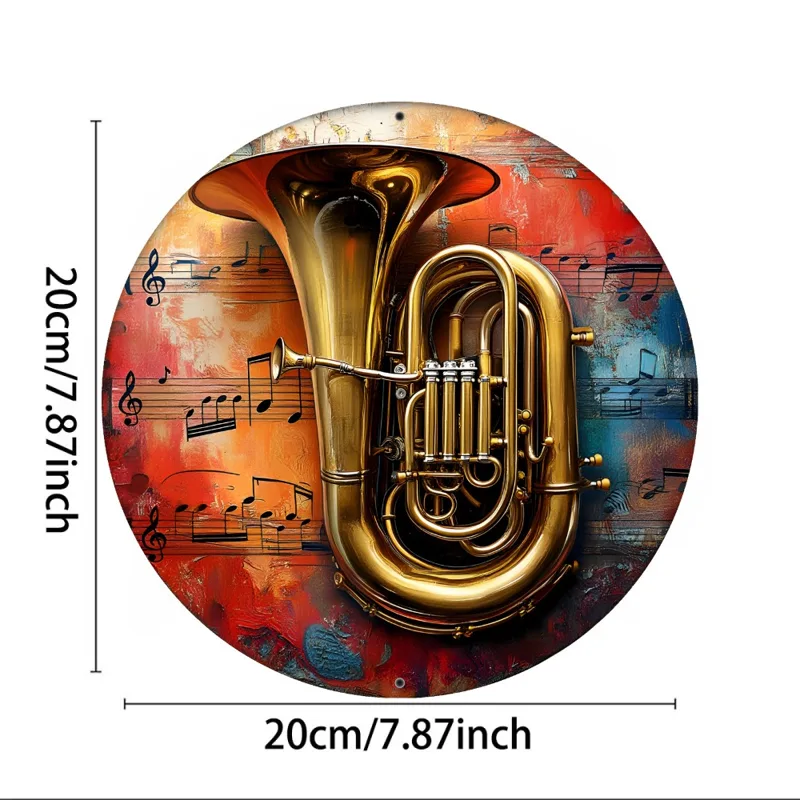 لافتة معدنية - لوحة جدارية معد - مراجعة Musical Instrument Sign وسعره