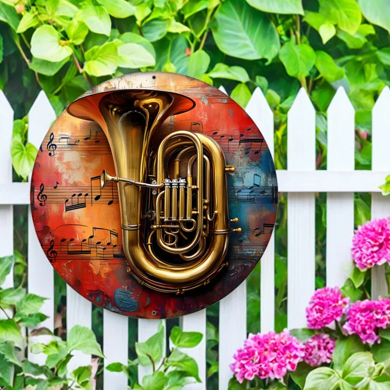 لافتة معدنية - لوحة جدارية معد - مراجعة Musical Instrument Sign وسعره